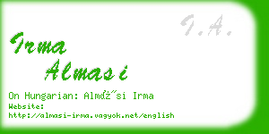 irma almasi business card